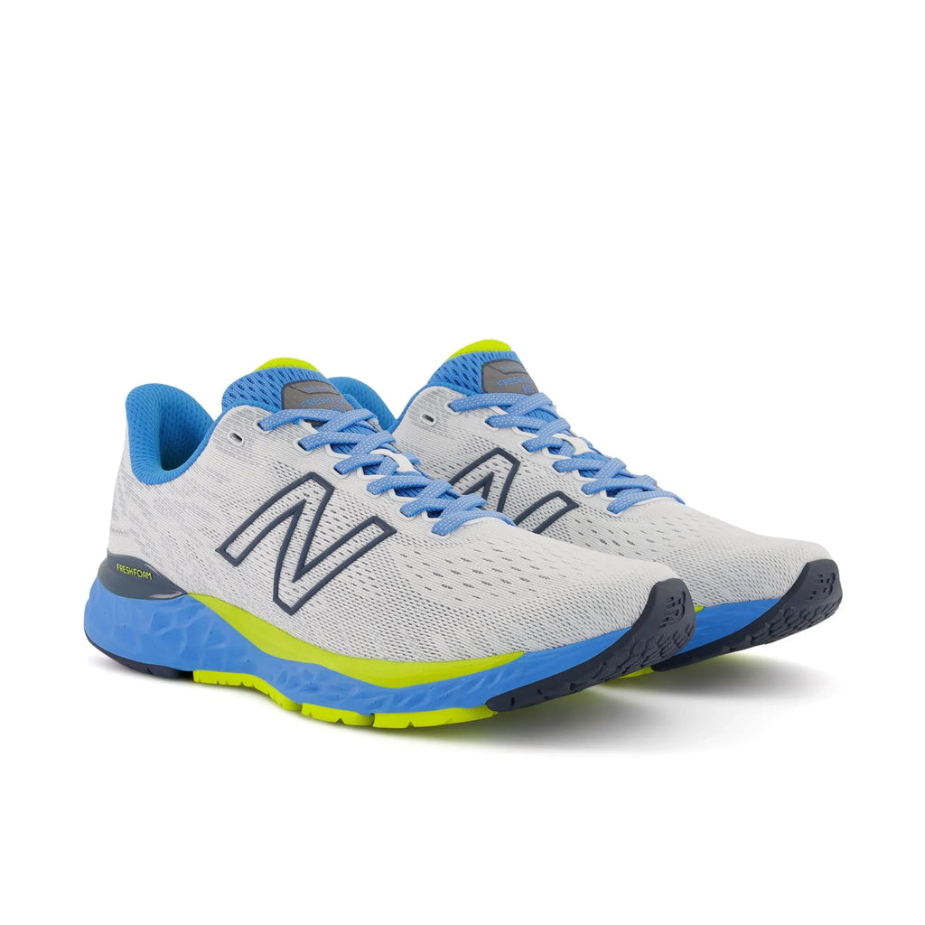 New Balance Men's Fresh Foam 880v11 Running Shoe - Color: White/Helium - Size: 11 - Width: Regular
