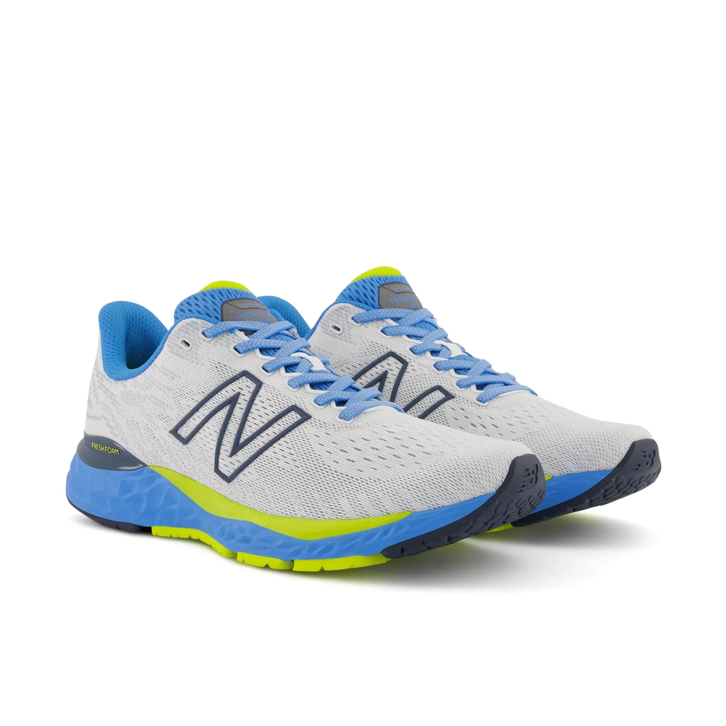 New Balance Men's Fresh Foam 880v11 Running Shoe - Color: White/Helium - Size: 11 - Width: Regular