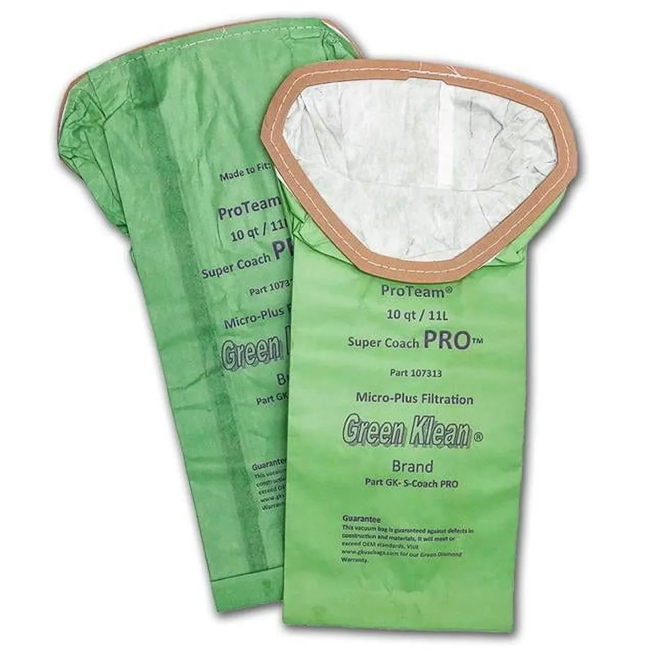 Green Klean Super Coach 10 qt. Vacuum Bags, 100 Bags (GK-S-Coach PRO)