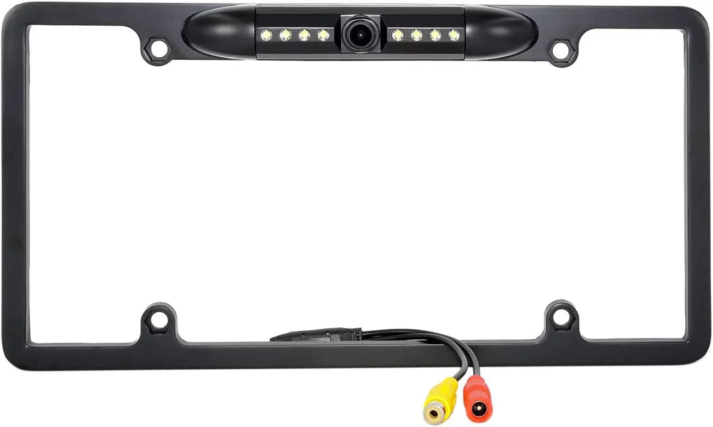 Backup Camera Rearview License Plate Frame for JVC KWV230BT KW-V230BT Jet