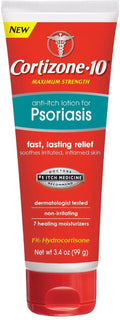 Cortizone-10 Anti-Itch Lotion for Psoriasis 3.4 oz (Pack of 2)