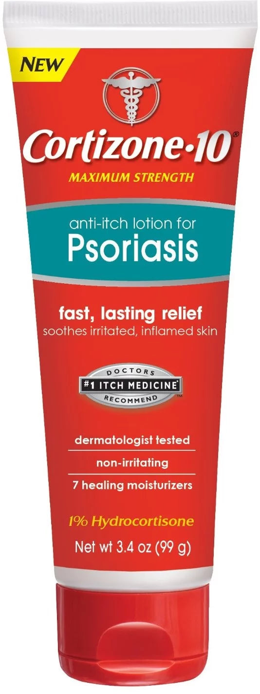 Cortizone-10 Anti-Itch Lotion for Psoriasis 3.4 oz (Pack of 2)