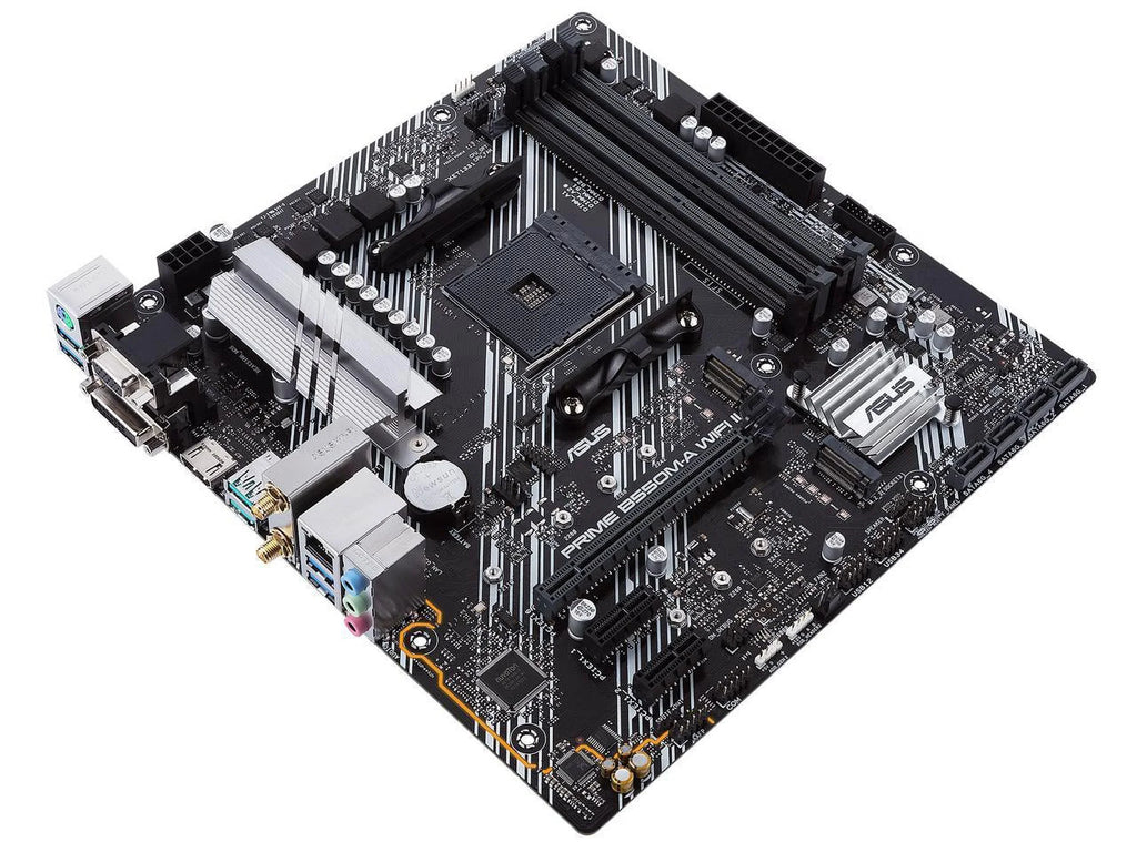 Prime B550M-A WiFi II AMD AM4 (3rd Gen Ryzen) Micro ATX Motherboard (PCIe 4.0, WiFi 6, ECC Memory, 1Gb LAN, HDMI 2.1/D-Sub, 4K@60HZ, Addressable Gen 2 RGB Header and Aura Sync)