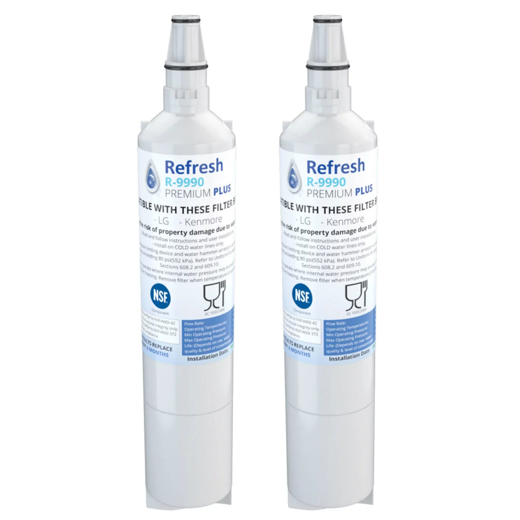 Replacement Water Filter For Tier1 RWF1051 -by Refresh (2 Pack)