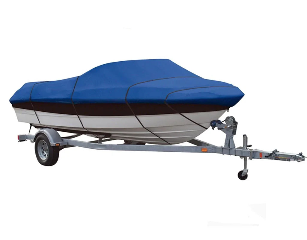 BLUE, GREAT QUALITY BOAT COVER Compatible for SEA STAR T-573 HAWK O/B 1974