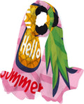 Hyjoy Beautiful Summer with Pine Long Silk Neck Scarf Mass Shawl Wrap Scarves for Women Girls