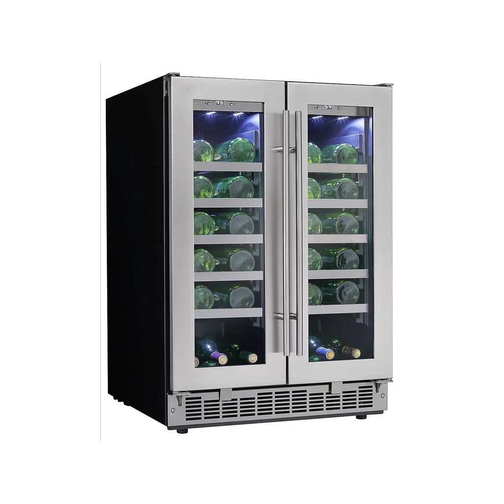 Danby DWC047D1BSSPR Napa 24\" French Door Dual-Zone Wine Cooler