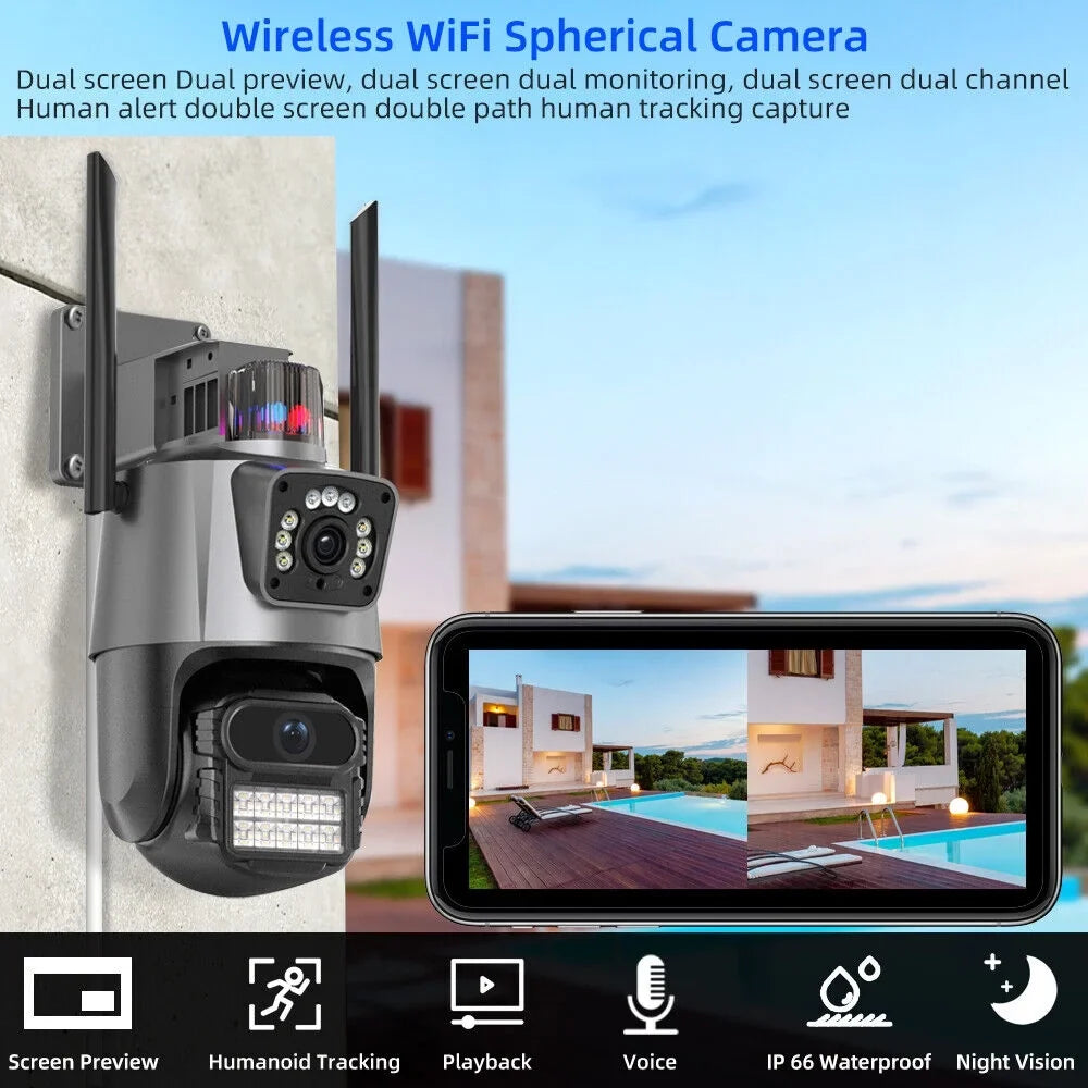 JLLOM Enhanced Dual Antenna Penetration for Maximum Signal Strength - Never Miss a Moment with This PTZ Camera
