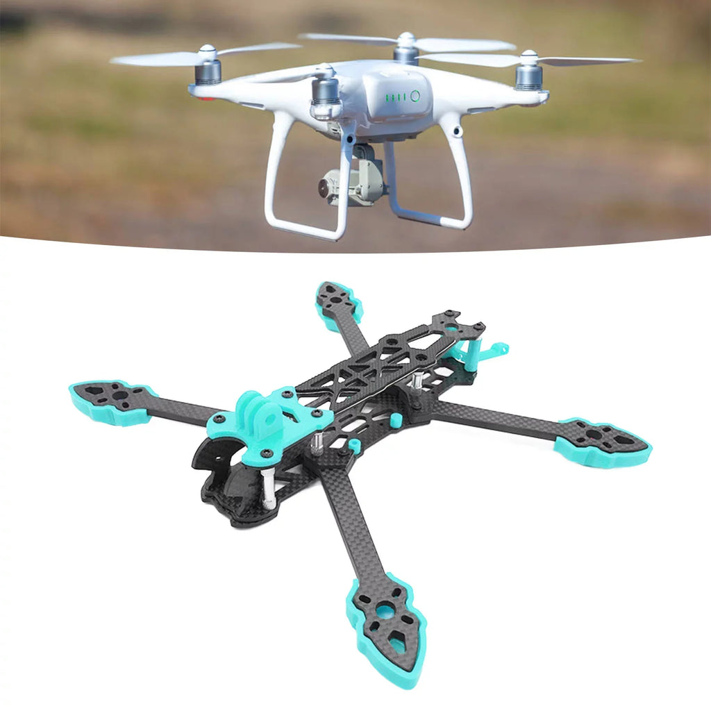 Goldmeet FPV Racing Drone Frame Professional 225mm Wheelbase Carbon Fiber Quadcopter Frame for RC Drone Accessories Blue