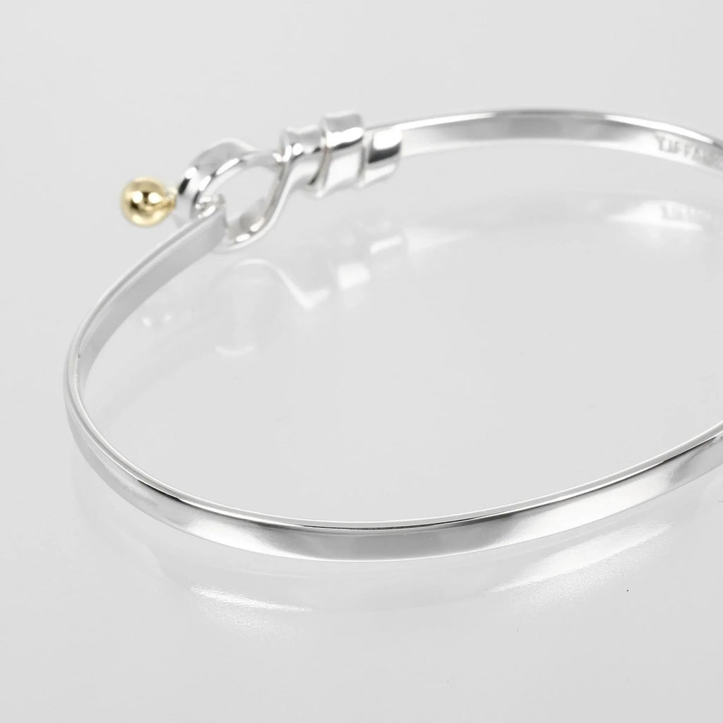 Pre-Owned Tiffany & Co. Love Knot Bracelet, 925 Silver, 18K Gold, Approx. 9.15g I132724015 (Good)