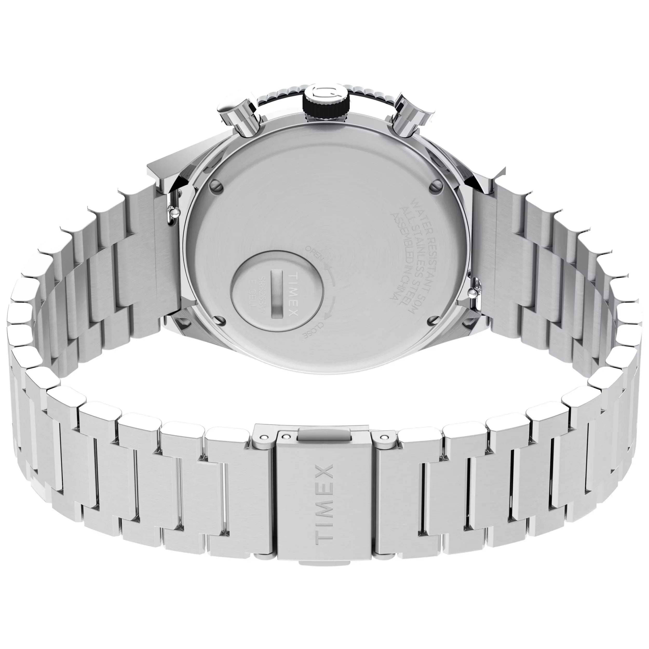 Men's Timex Q Three Time Zone Chronograph 40mm Watch TW2V69800