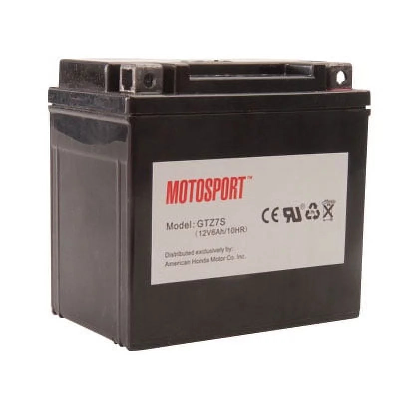 Motosport Maintenance-Free Battery with Acid GTZ7S for Honda CRF450X 2005-2009
