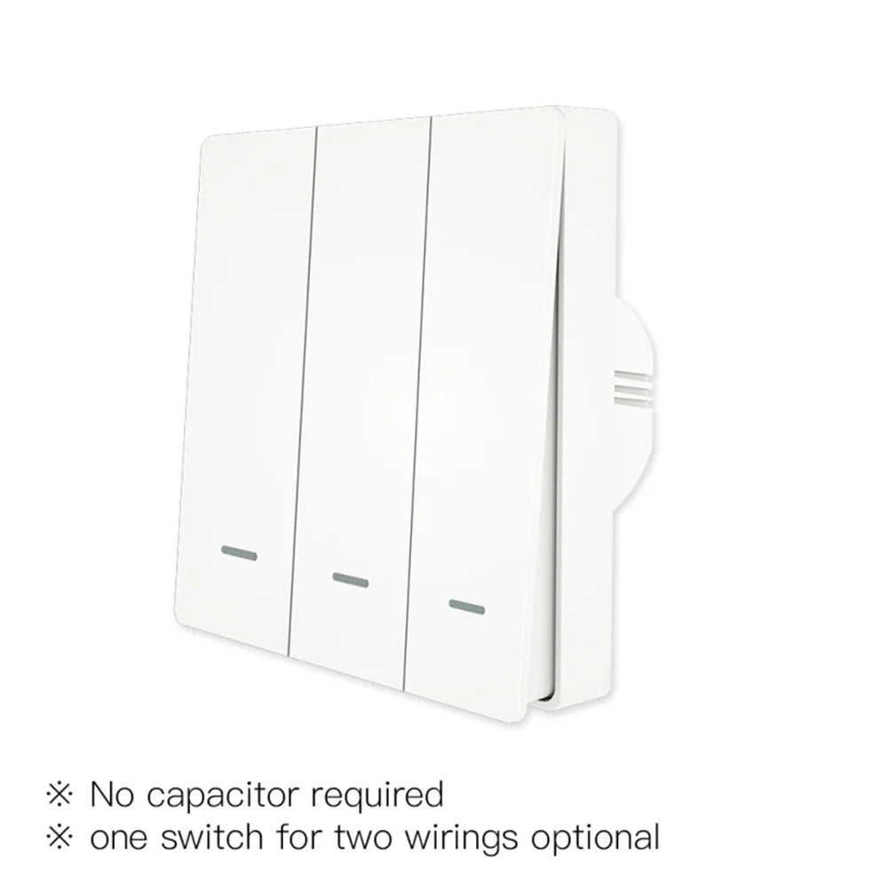 Tuya ZigBee Smart Light Switch with/without Neutral Wire No Capacitor Needed Smart Life 2/3 Way Works with Alexa 2mqtt