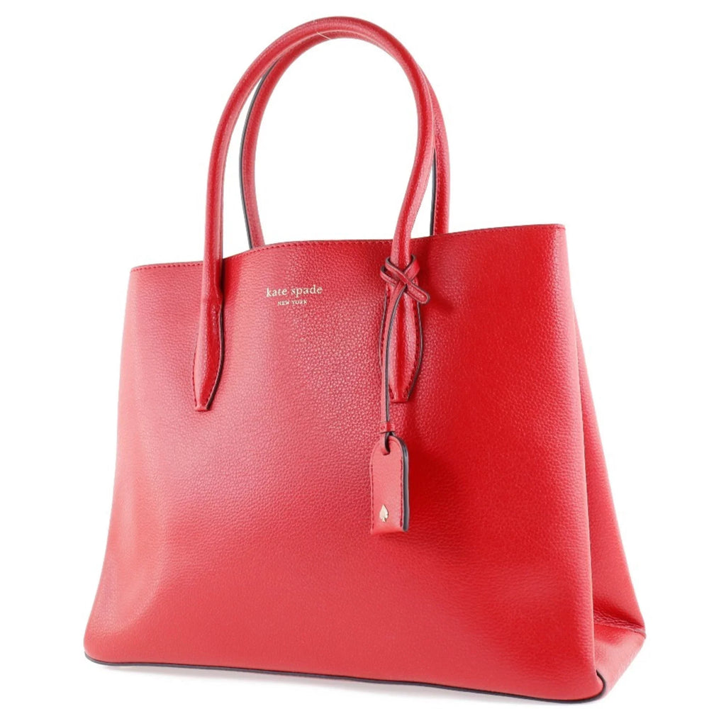 Pre-Owned Kate Spade Medium Satchel Eva WKRU5696 Leather Red Ladies Tote Bag (Like New)
