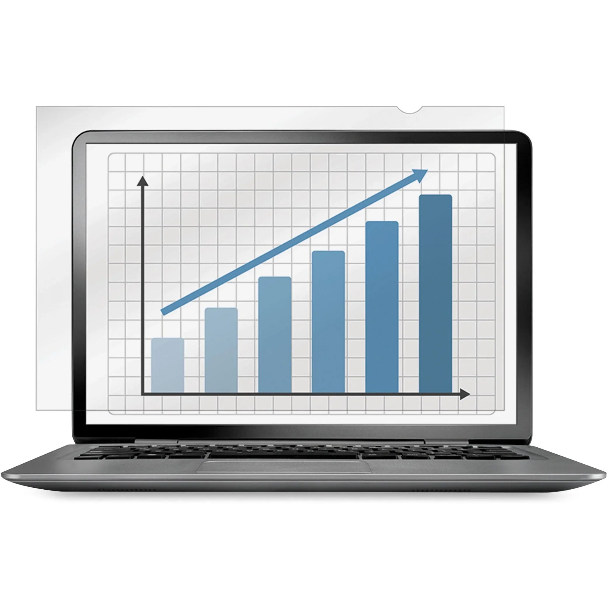 Fellowes PrivaScreen&trade; Ebony Privacy Filter - 13.3" Wide For 13.3" Widescreen LCD MacBook Air - 16:9 - Fingerprint Resistant, Scratch Resistant - Polyethylene - TAA Compliant