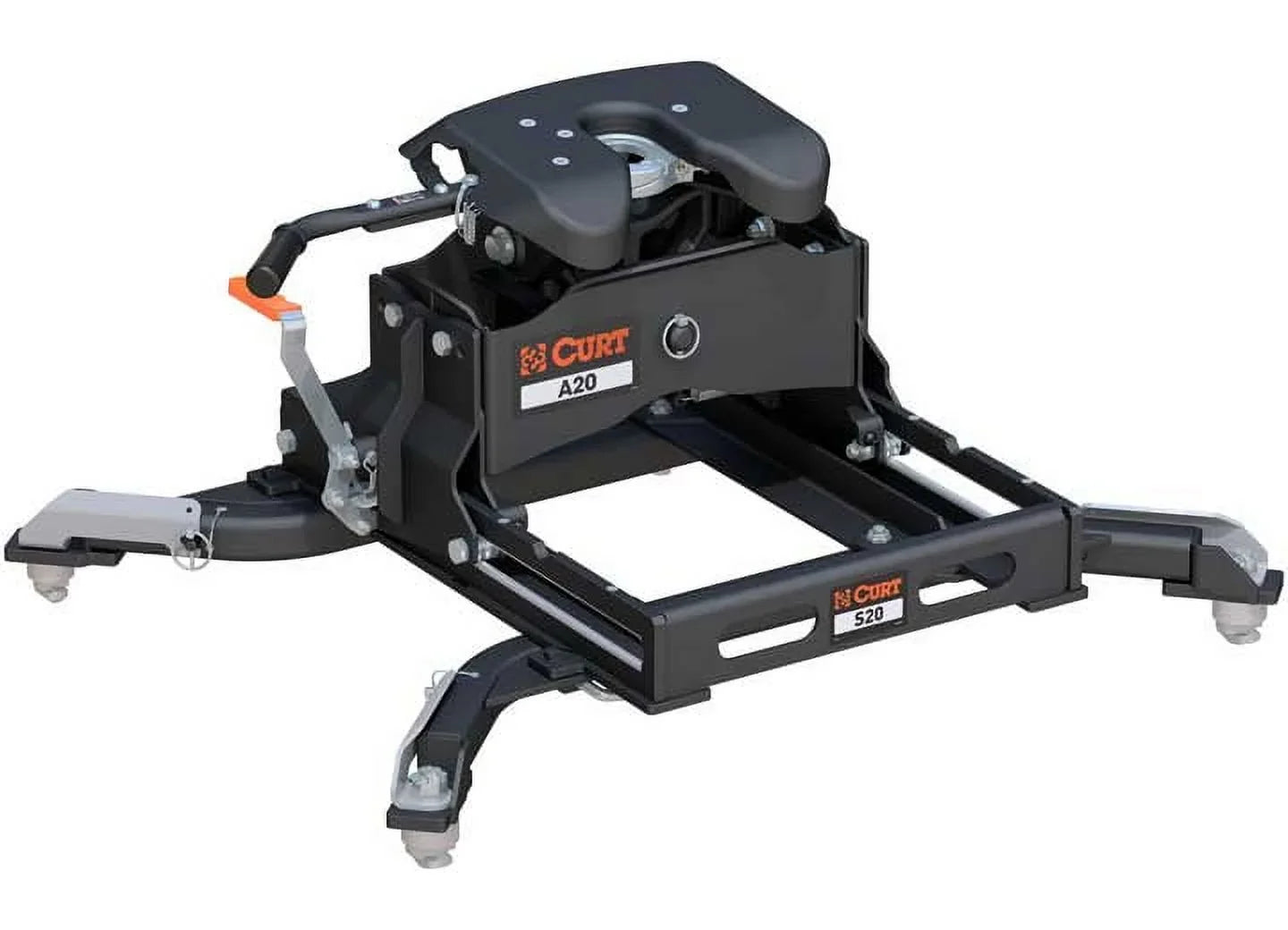 CURT 16695 A20 5th Wheel Slider Hitch, 20,000 lbs, Select Ram 2500, 3500, 6.5-Foot Bed Puck System