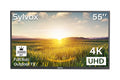 Restored SYLVOX Outdoor TV, 55" Full Sun Outdoor Smart TV, 2000nits 4K UHD High Brightness, IP55 Waterproof Outside Television Built-in APP, Support WiFi Bluetooth Pool Series (Refurbished)