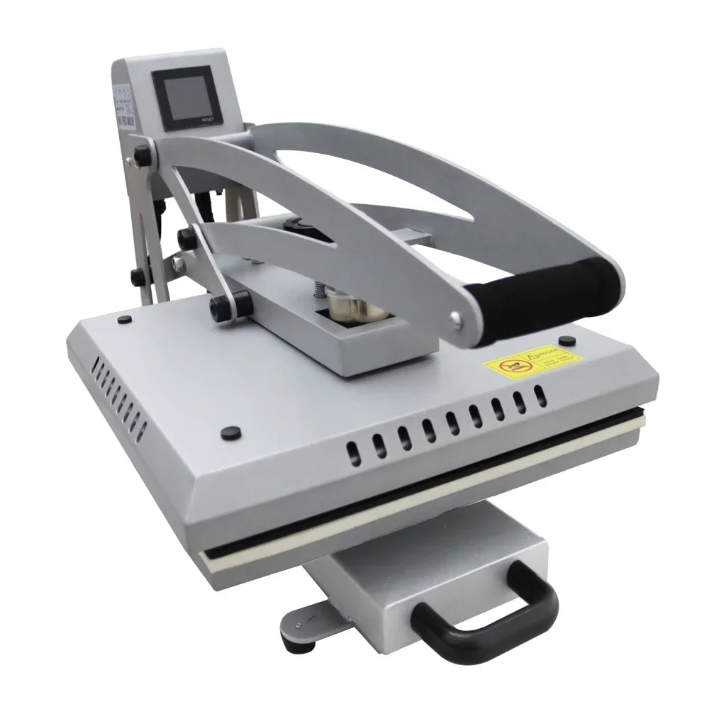 INTBUYING 15x15in Heat Press Machine Magnetic Semi-Automatic Transfer for T-Shirt Puzzle Pad Crafts
