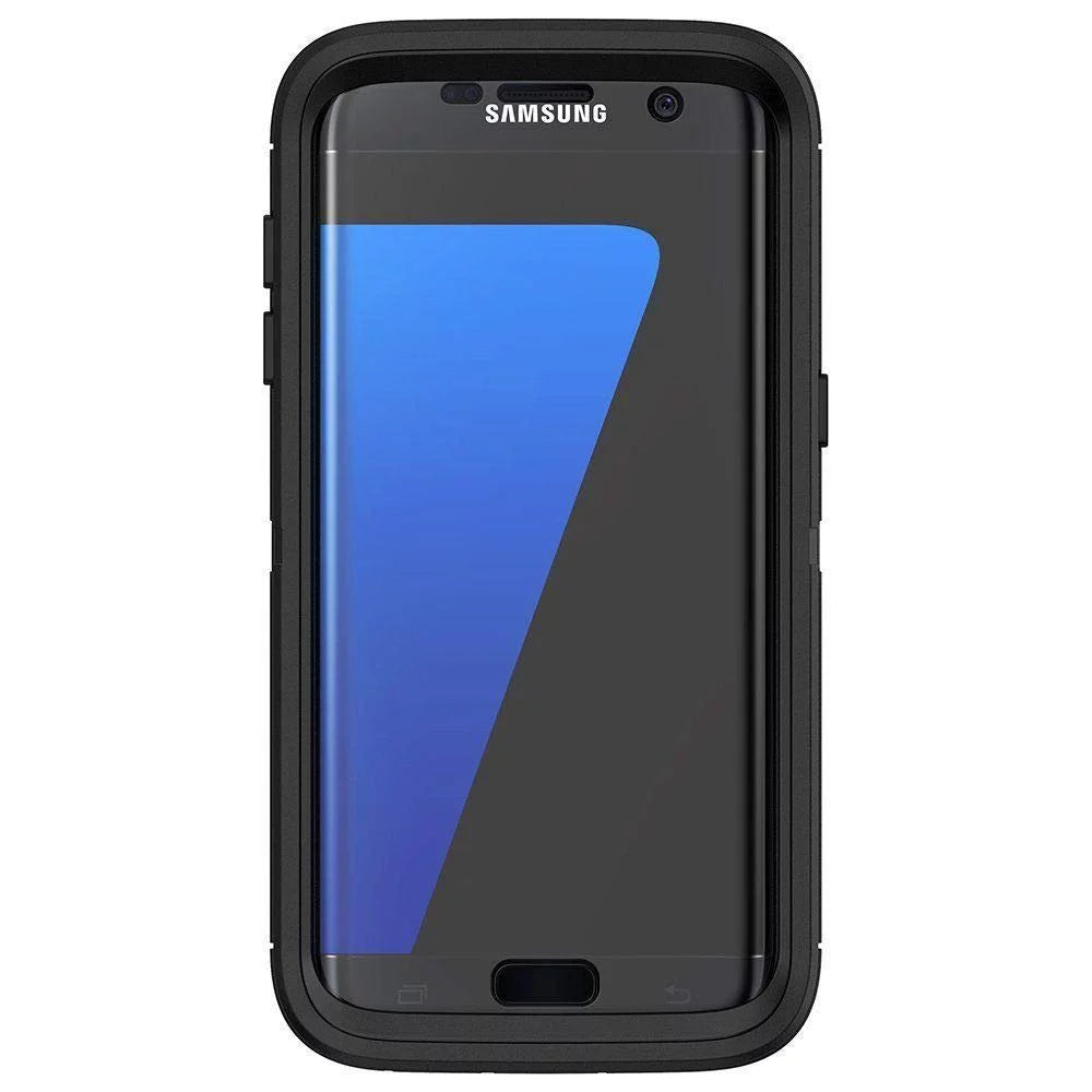 Rugged Protection OtterBox Defender Series Case for Galaxy S7 Edge (ONLY) - Bulk Packaging - Dark