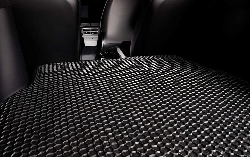 TougRO Floor Mat Accessories Front Mats Compatible with 2020 Dodge RAM 1500 (Crew Cab Bench Seating) - All Weather - Heavy Duty Jet Rubber