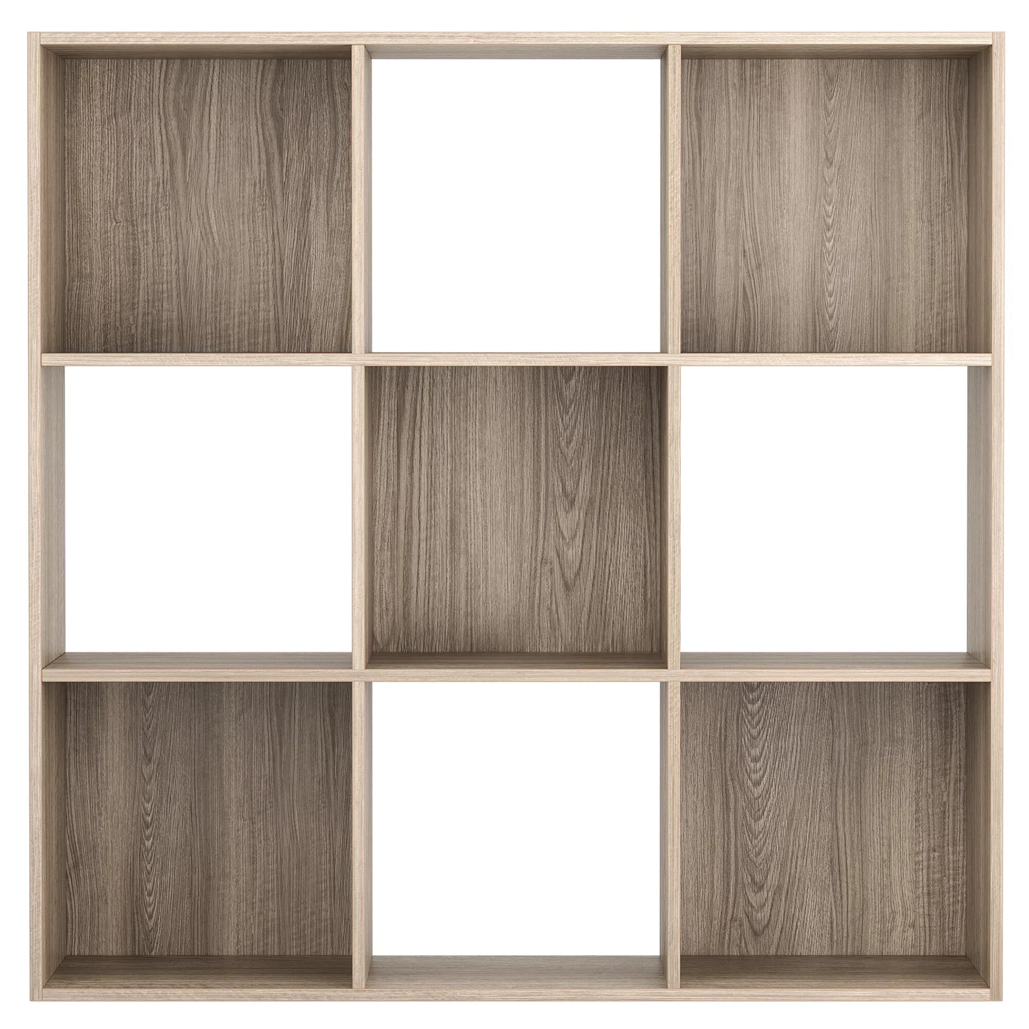 ZENSTYLE Wood Grain Organization Storage Cubes 3 x 3 Bookselves Max 44lbs