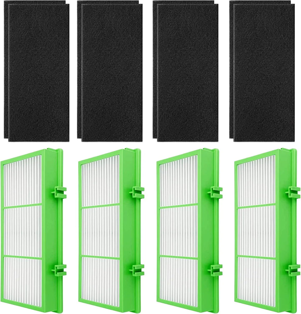 HAPF300AHD Remover True HEPA Filter compatible with Holmes Aer1Series Air Purifier, HAPF30AT True HEPA Allergen Remover, Parts HAPF300AH-U4R & HAP242-NUC (4 True HEPA + 8 Pre Filter)