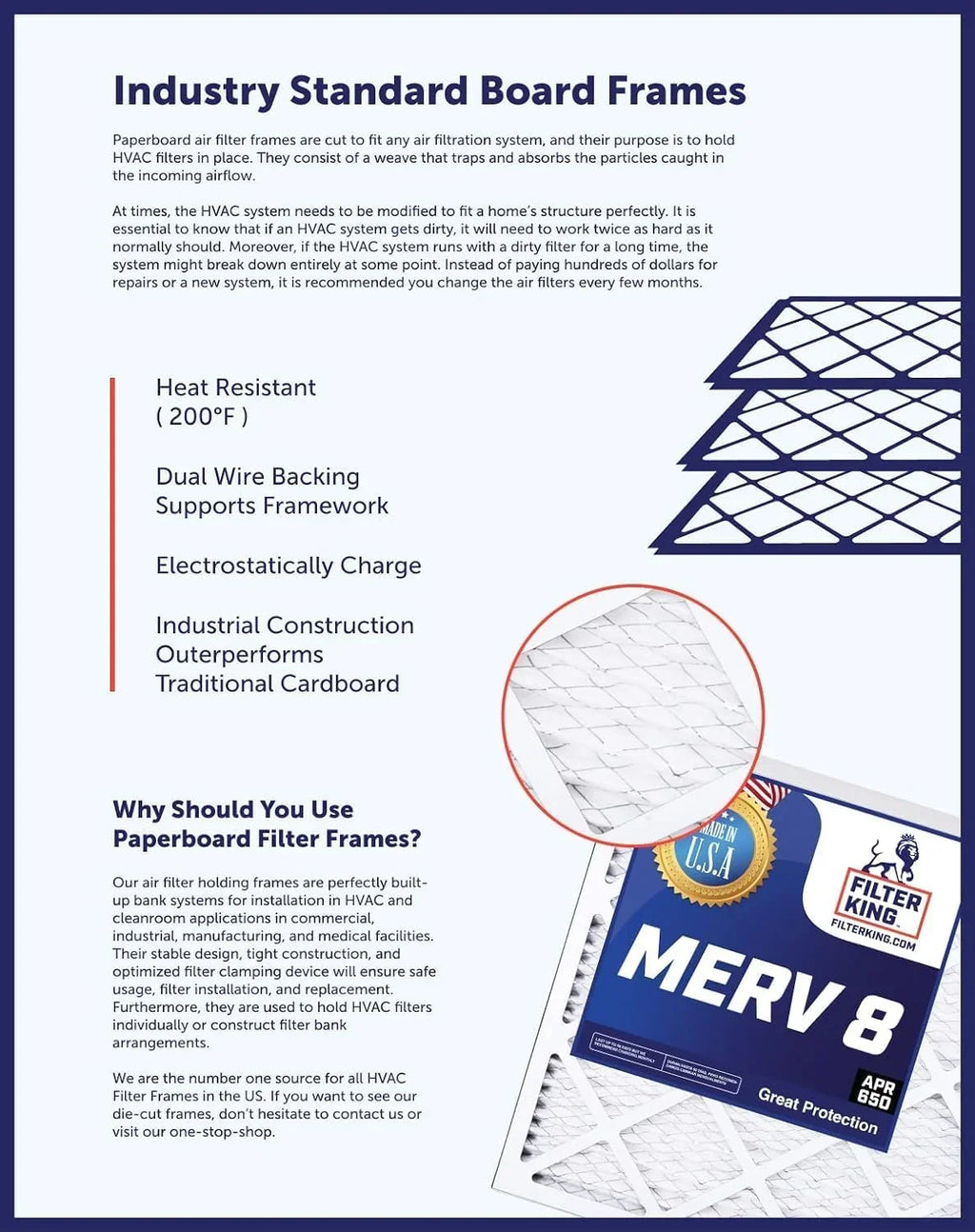 15X23x1 Air Filters | 3 Pk | MERV 8 HV Pleated Furne Filter | tual Size 14.5X22.5X1