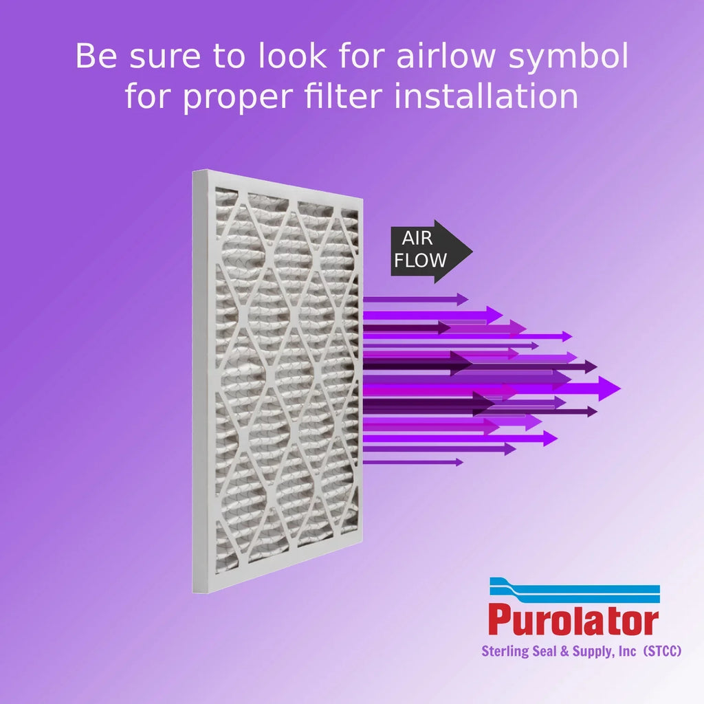 12x12x2, Purolator DMK80 Extended Surface Pleated Air Filter, Mechanical MERV 8, (6 Pack)