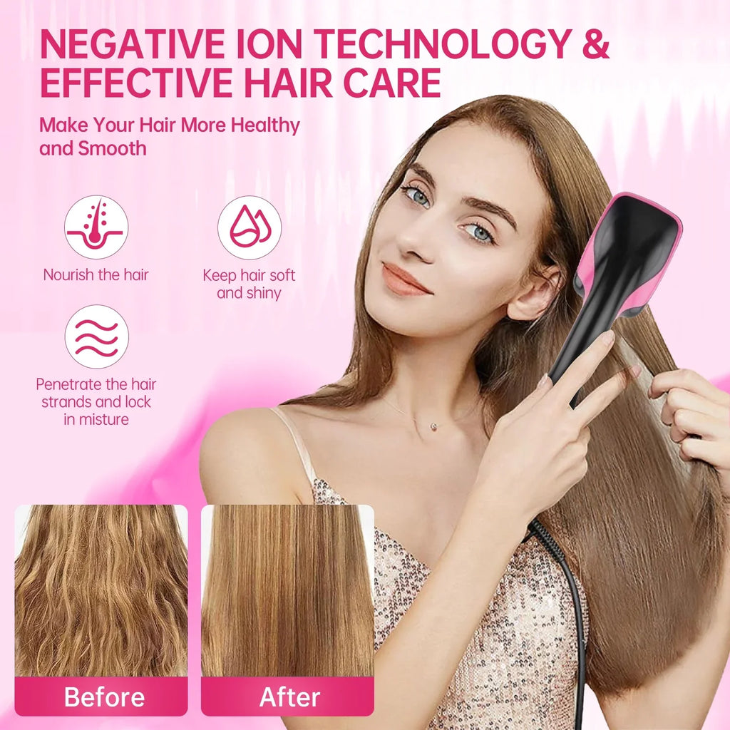 One-Step Hair Dryer and Styler | Detangle, Dry, and Smooth Dark