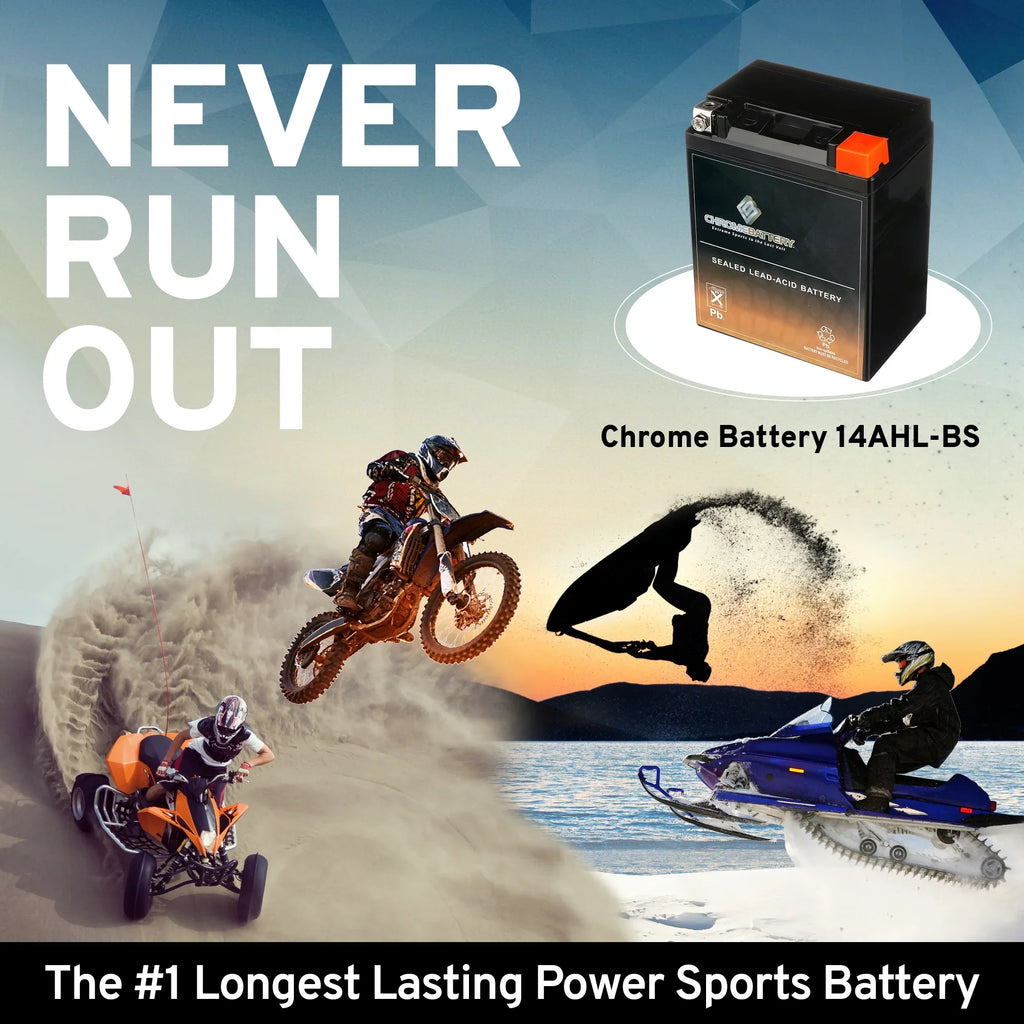 Ytx14Ahl-Bs Snowmobile Battery For Arctic Cat Cougar 1994