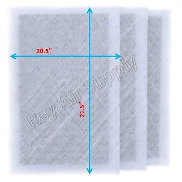 Dynamic Air Cleaner Replacement Filter Pads 22x24 Refills (3 Pack)