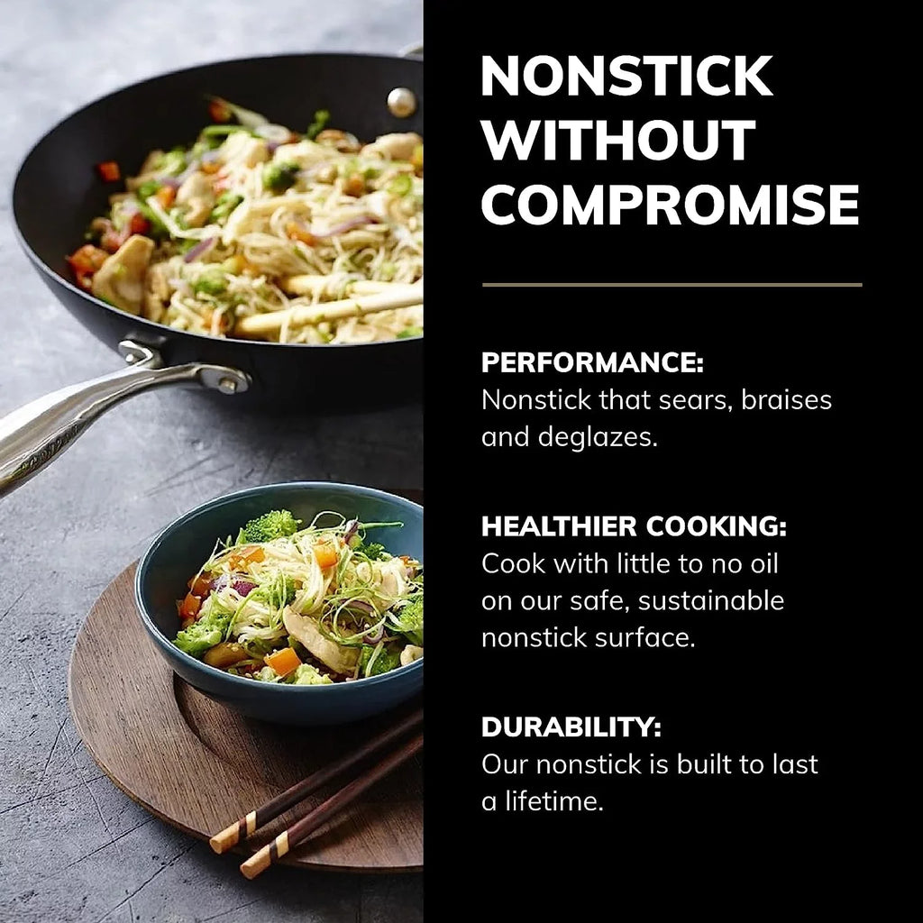 ScanPan PRO IQ Ebony Cast Aluminum 12.5 Inch Wok