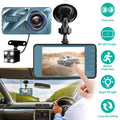 iMounTEK Car Dash Camera with Parking Monitor&G-Sensor, 70° Super Wide Angle,G-Sensor, 4.5" Front and Rear Dual Dash Cam