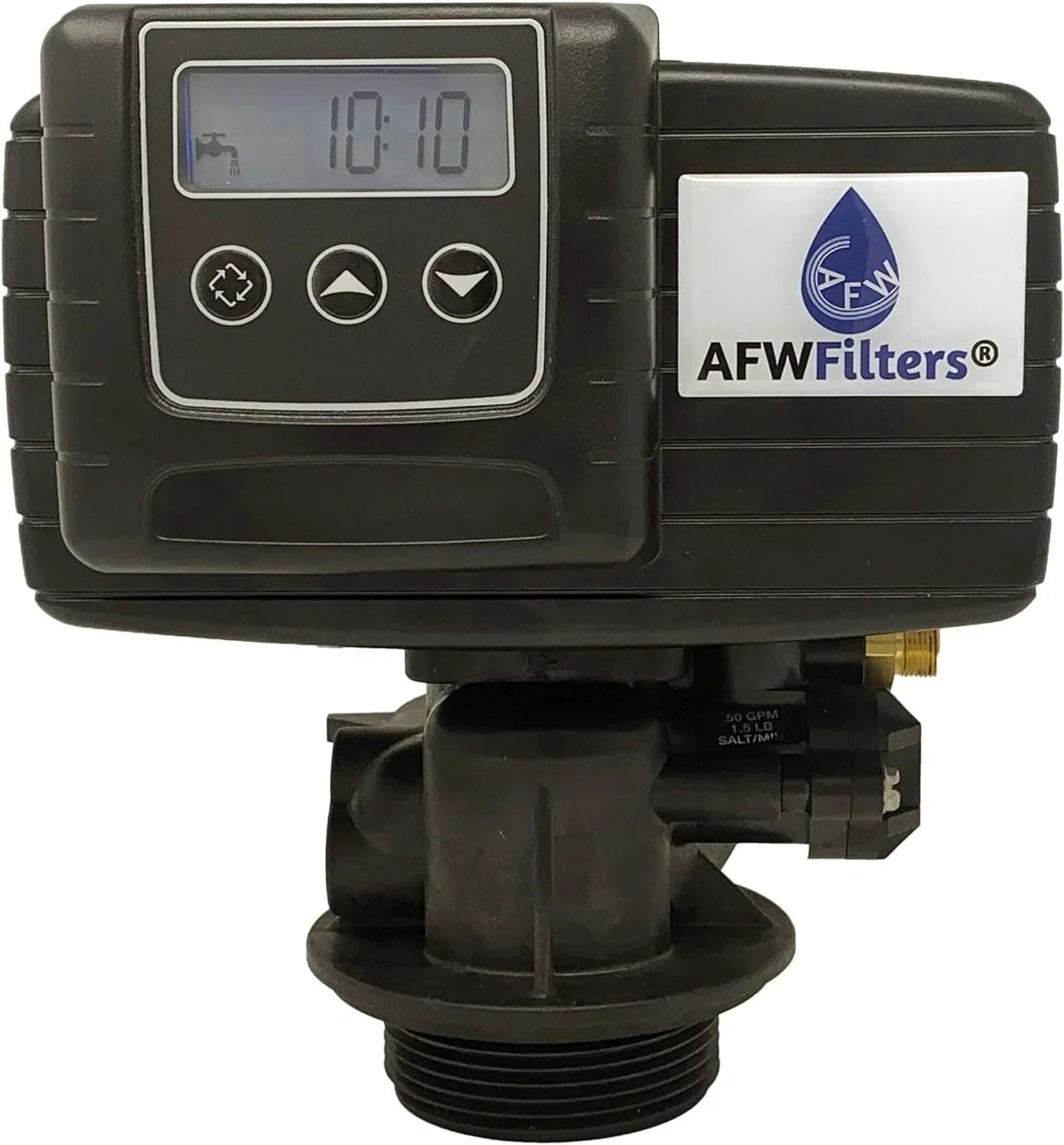 IRON Pro 2 Combination water softener iron filter Fleck 5600SXT digital metered valve for whole house 40,000 Grains, Almond