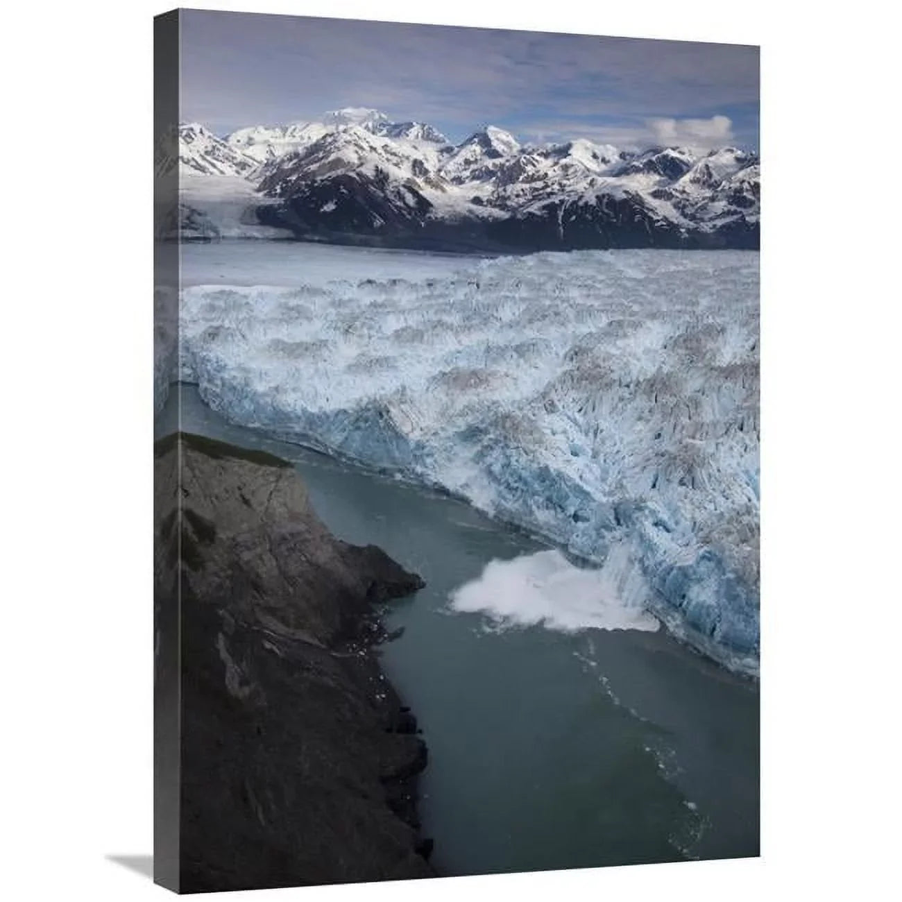 30 in. Hubbard Glacier Encroaching on Gilbert Point, Wrangell-St. Elias National Park, Alaska Art Print - Matthias Breiter