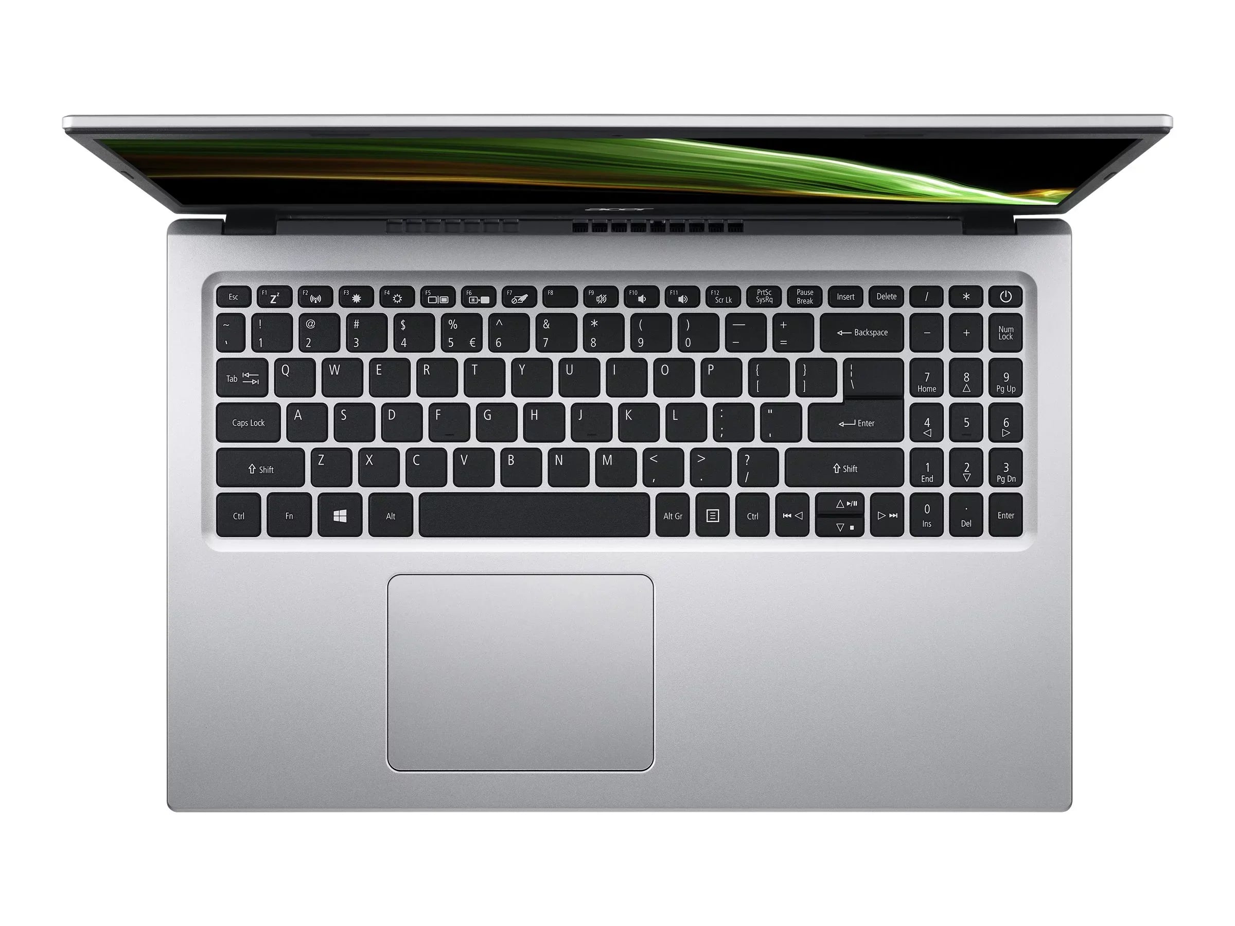 Acer Aspire 3 A315-58 - Core i7 - 1165G7 / up to 4.7 GHz - Win 11 Home - Iris Xe Graphics - 8 GB RAM - 512 GB SSD - 15.6" TN 1920 x 1080 (Full HD) - 802.11a/b/g/n/ac/ax - pure silver - kbd: US Intl