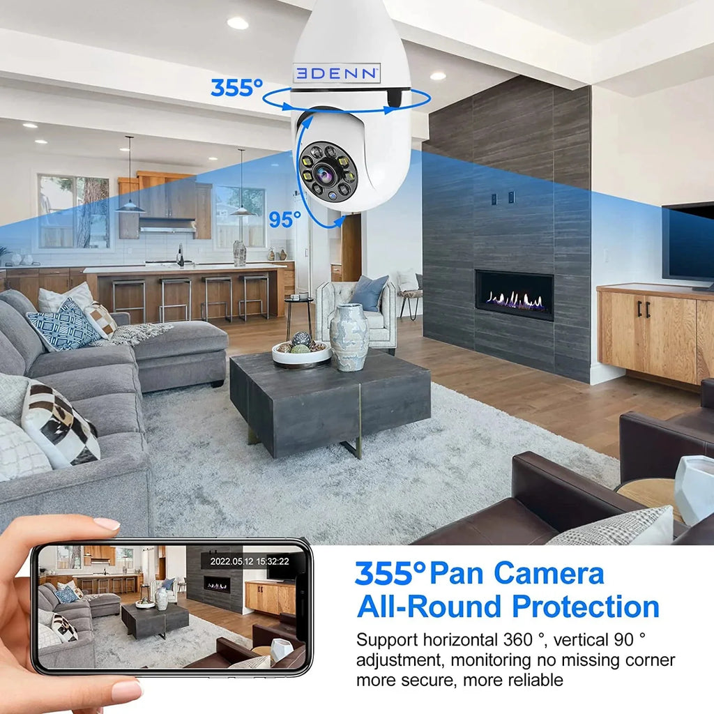 Edenn i-defend bulbs security camera 3 pack