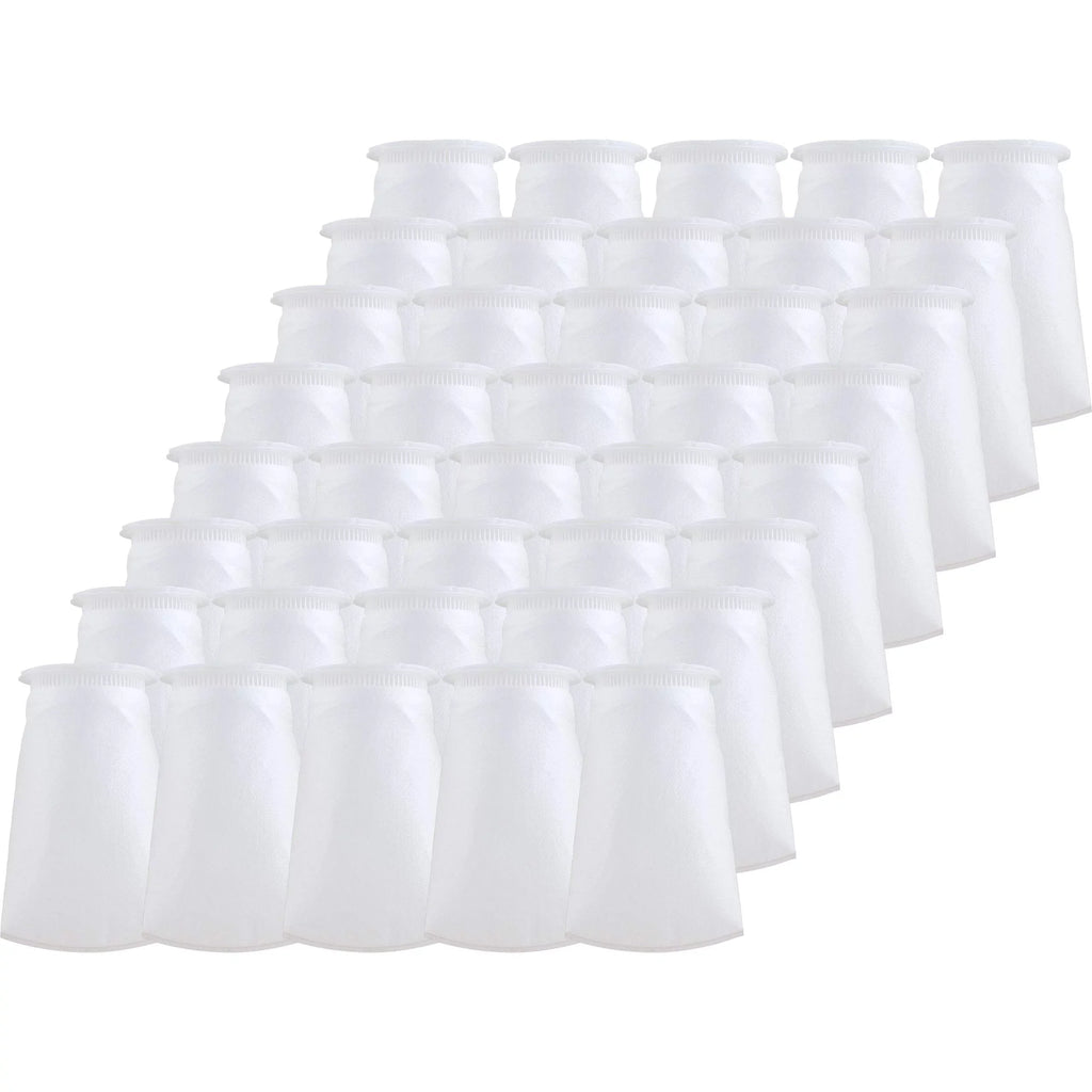 SpiroPure SP-BP-410-200 200 Micron #3 (10”) Glazed Polypropylene Felt Liquid Bag Filter BP-410-200 155395-03 (Case of 40)