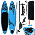 Carevas Inflatable Paddleboard Set 120.1"x29.9"x5.9" Blue