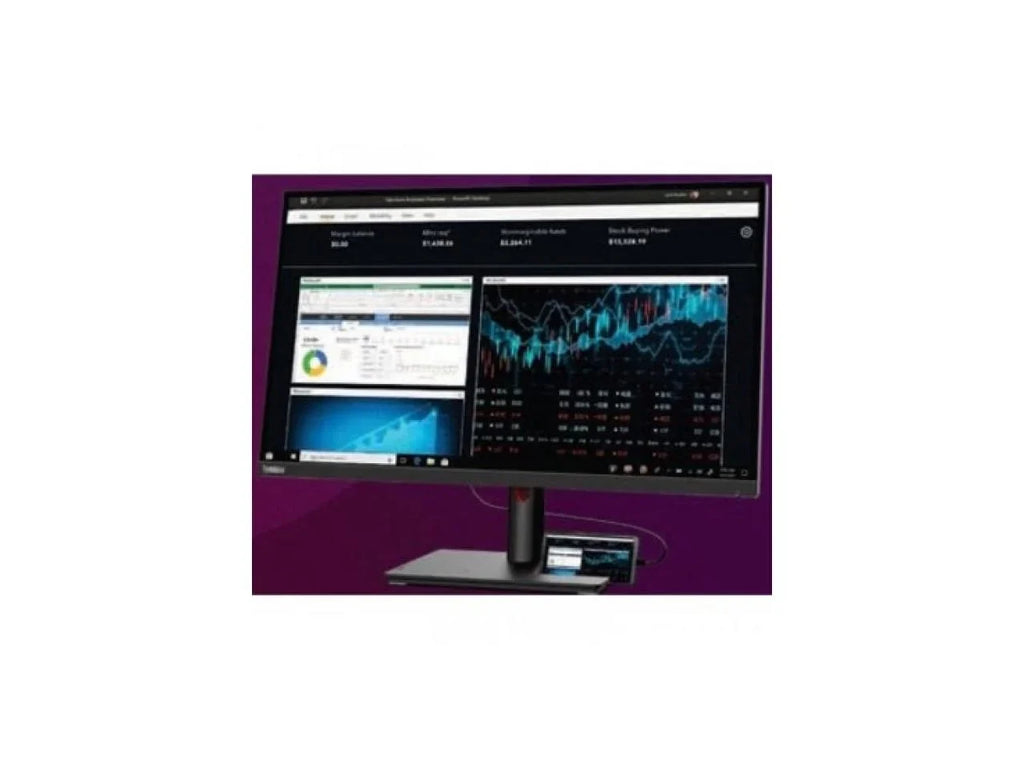 ThinkVision T27p-30 27" 4K UHD LCD Monitor - 16:9 - Jet - 27" Class - In-plane Switching (IPS) Technology - 3840 x 2160 - 1.07 Billion Colors - 350 Nit - 4 ms - 60 Hz Refresh Rate -