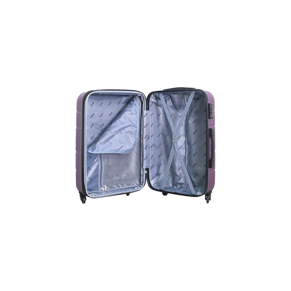 DUKAP RODEZ Plastic 4-Wheel Spinner Luggage Purple (DKROD00M-PUR)