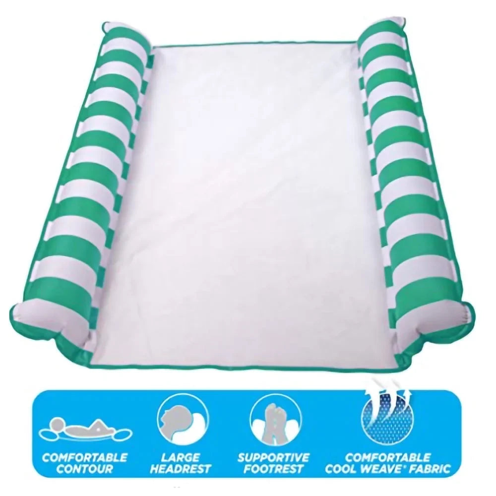 Aqua Deluxe Monterey XL Hammock 4 in 1 Multi Purpose Float, Teal (2 Pack)