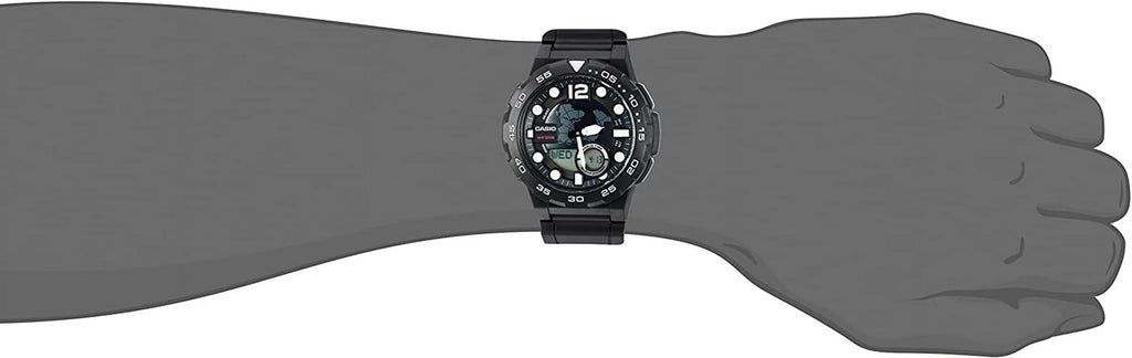 Men's Ana-Digi Dive Style Watch, Dark AEQ100W-1AVCF