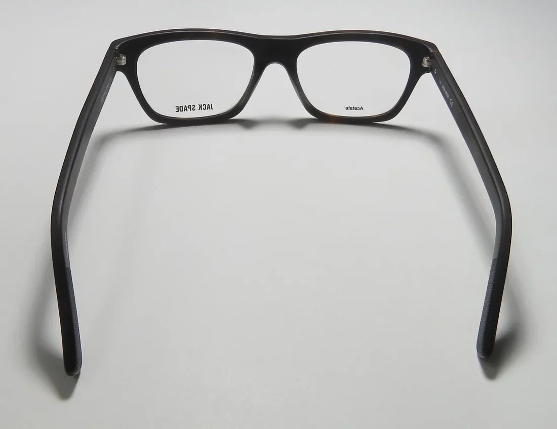 NEW JACK SPADE JONATHAN MENS/WOMENS DESIGNER FULL-RIM MATTE TORTOISE CLASSIC DESIGN COLLECTIBLE UNISEX FRAME DEMO LENSES 53-18-140 EYEGLASSES/EYEWEAR