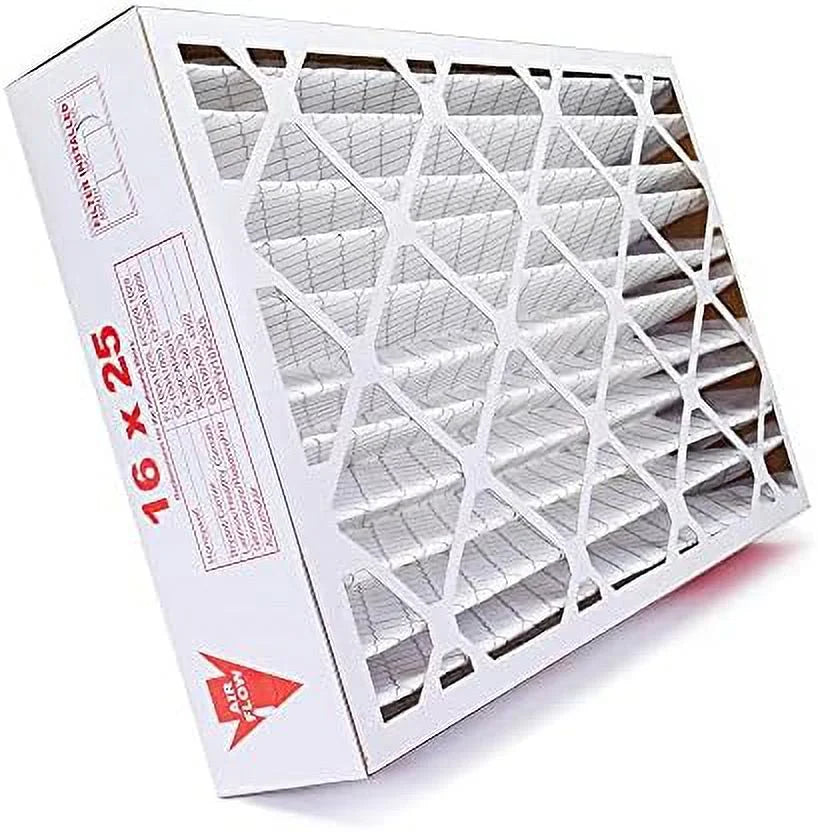 16X25x5 MERV 8 HV Furne Air Filter Replement For FC100A1029 CF200A1008 CF200D1625, Dust 4-Pk, Made In The