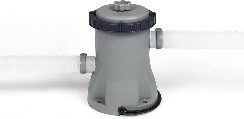 Bestway 58511E-BW Flowclear 330 Gallon Above inflatable Ground Pool Pump with GFCI Plug