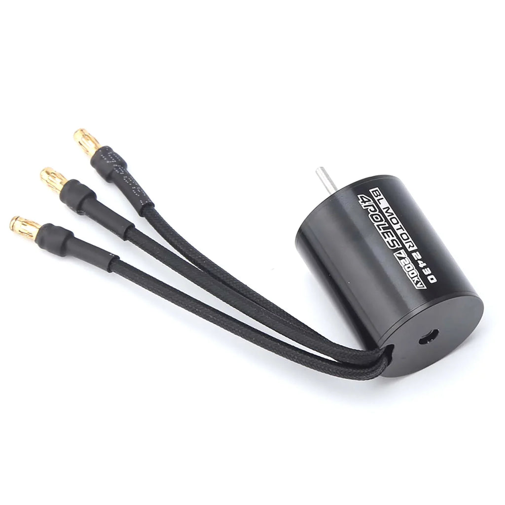 Meterk 2430 7200KV 4P Sensorless Brushless Motor with 25A Brushless ESC（Electric Speed Controller）for 1/16 1/18 RC Car Truck