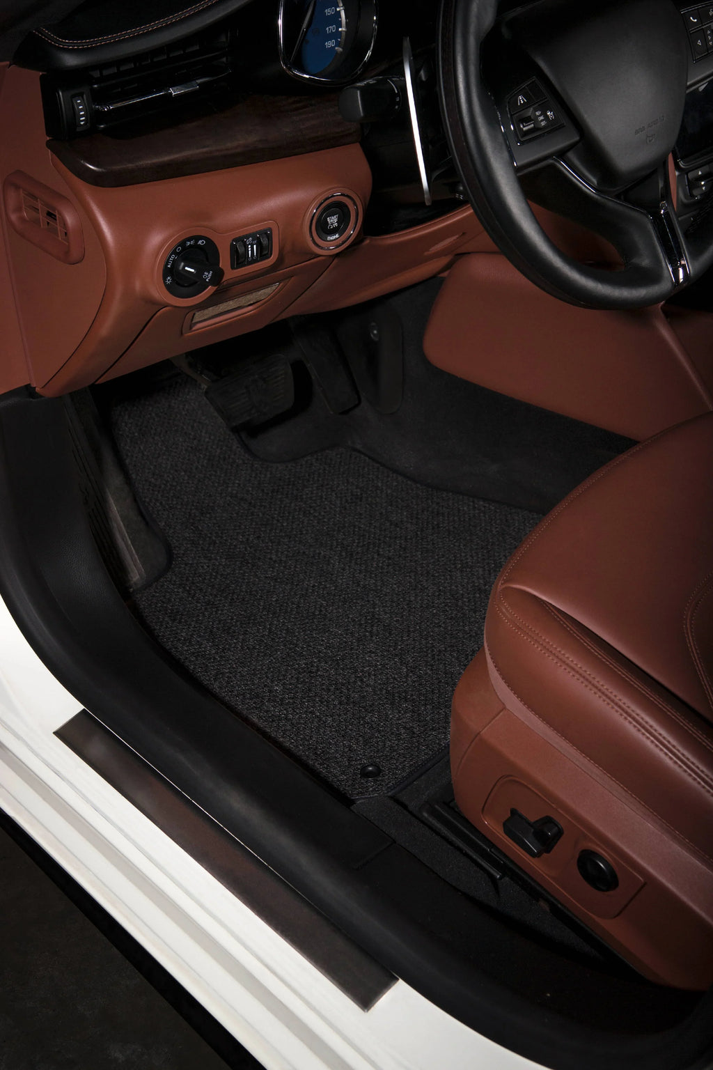 GGBAILEY Ford Explorer Charcoal All-Weather Textile™ Carpet Car Mats, Custom Fit for 2015, 2016, 2017, 2018, 2019 - Large Cargo Mat (w/ Rear Seat Down)