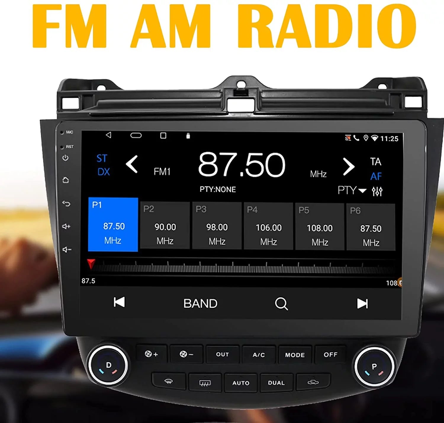Binize Car Stereo Featuring CarPlay&Android Auto 10 Inch Android10 for Honda Accord 7th 2003 2004 2005 2006 2007