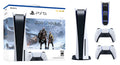 Play-Station-5 Disc Edition God of War Ragnarok Bundle with Extra White Wireless Controller + Mazepoly Accessories